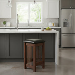 24" Amish Mission Barstool w/ No Back