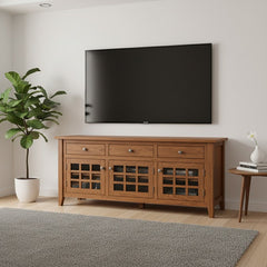 64" Flush Mission TV Unit w/Drawers
