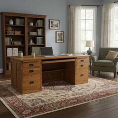 80" Amish Mission Wedge Desk