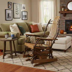 Amish-Made Bent Hickory & Oak Rocking Chair