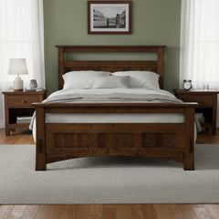 Amish Mission Dutch Spindle / Panel Bed
