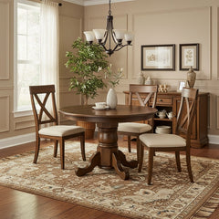 Amish Traditional Standard Elm Table w/3-Leaves