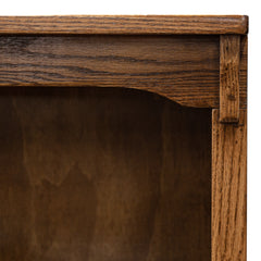 24" x 48" Solid Oak Mission Spindle Bookcases