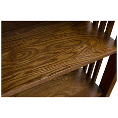 24" x 84" Solid Oak Mission Spindle Bookcases