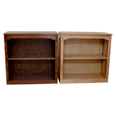 30" x 30" Solid Oak Mission Spindle Bookcases