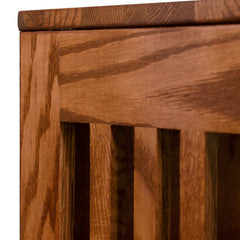 30" x 48" Solid Oak Mission Spindle Bookcases
