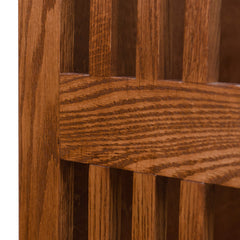 30" x 48" Solid Oak Mission Spindle Bookcases