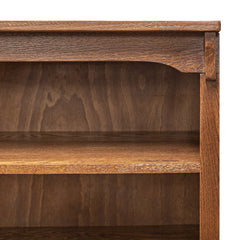 30" x 72" Solid Oak Mission Spindle Bookcase