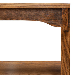 30" x 60" Solid Oak Mission Spindle Bookcases