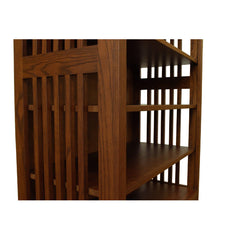 84" x 36" Solid Oak Mission Spindle Bookcase