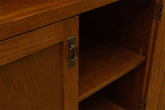 84" x 36" Solid Oak Mission Spindle Bookcase