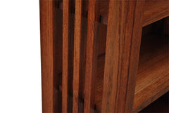 48" x 36" Solid Oak Mission Spindle Bookcases