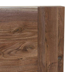 Contemporary Walnut King Bed