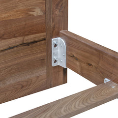 Contemporary Walnut King Bed