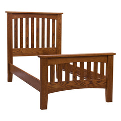 Twin Arch Bed - Red Oak