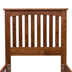 Twin Arch Bed - Red Oak