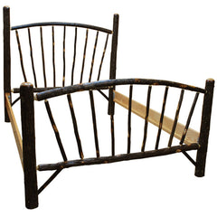 Hickory Sunburst Queen Bed
