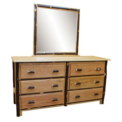 Hickory 6-Drawer w/ Mirror