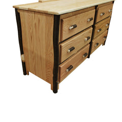Hickory 6-Drawer w/ Mirror
