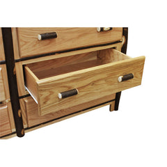 Hickory 6-Drawer w/ Mirror