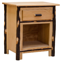 Hickory One Drawer Nightstand