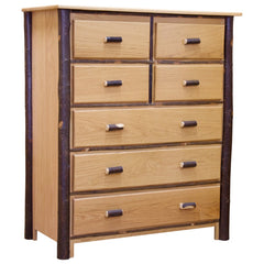 46" Hickory 7-Drawer Chest