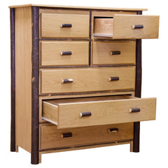 46" Hickory 7-Drawer Chest