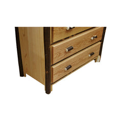 46" Hickory 5-Drawer Chest