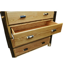 46" Hickory 5-Drawer Chest