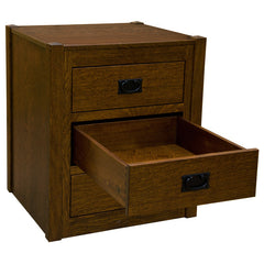 Amish Mission Pyramid 3-Drawer Nightstand