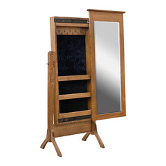 Mission Pier Mirror With Hidden Jewelry Storage