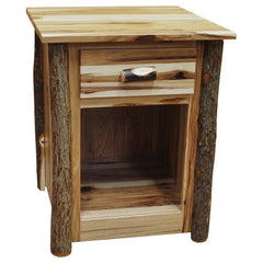 22" Amish Hickory One Drawer Nightstand w/ Opening