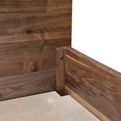 Character Walnut Rustic Bed
