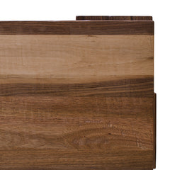 Character Walnut Rustic Bed