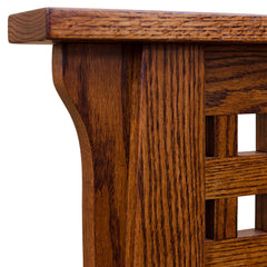 Bungalow Queen Bed- Red Oak