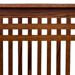 Bungalow Queen Bed- Red Oak