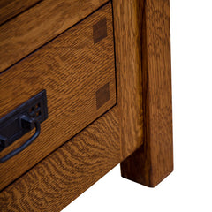 25" Amish Mission 3-Drawer Nightstand w/ Inlays