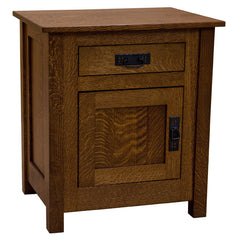 Amish Mission Cornwall Drawer & Door Nightstand