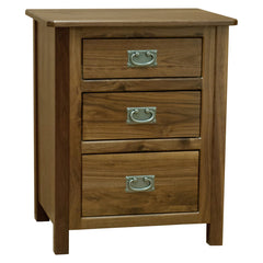 Amish Mission Walnut 3-Drawer Night Stand