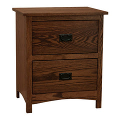 Amish Mission Shaker 2-Drawer Nightstand