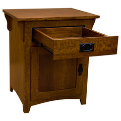 24" Amish Mission Shaker Door & Drawer Nightstand