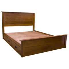 Amish Mission Shaker Panel Bed w/ Drawers