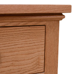 3 Drawer Night Stand- Red Oak