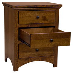 24" Amish Traditional Buck 3-Drawer Nightstand