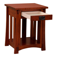 Cherry Night Stand w/ Slats side