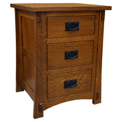 Amish Craftsman 3-Drawer Nightstand