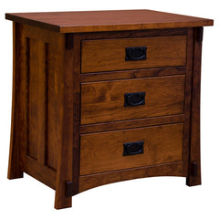 Amish Craftsman 3-Drawer Nightstand
