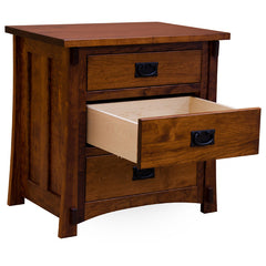 Amish Craftsman 3-Drawer Nightstand