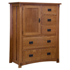 Amish Craftsman 5-Drawer/1-Door Chest