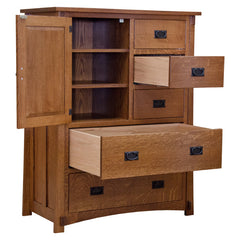Amish Craftsman 5-Drawer/1-Door Chest